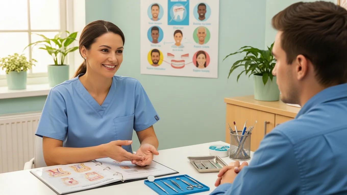 dental-office-scene-portraying-a-dentist-explaining-wisdom-tooth-removal-to-a-patient