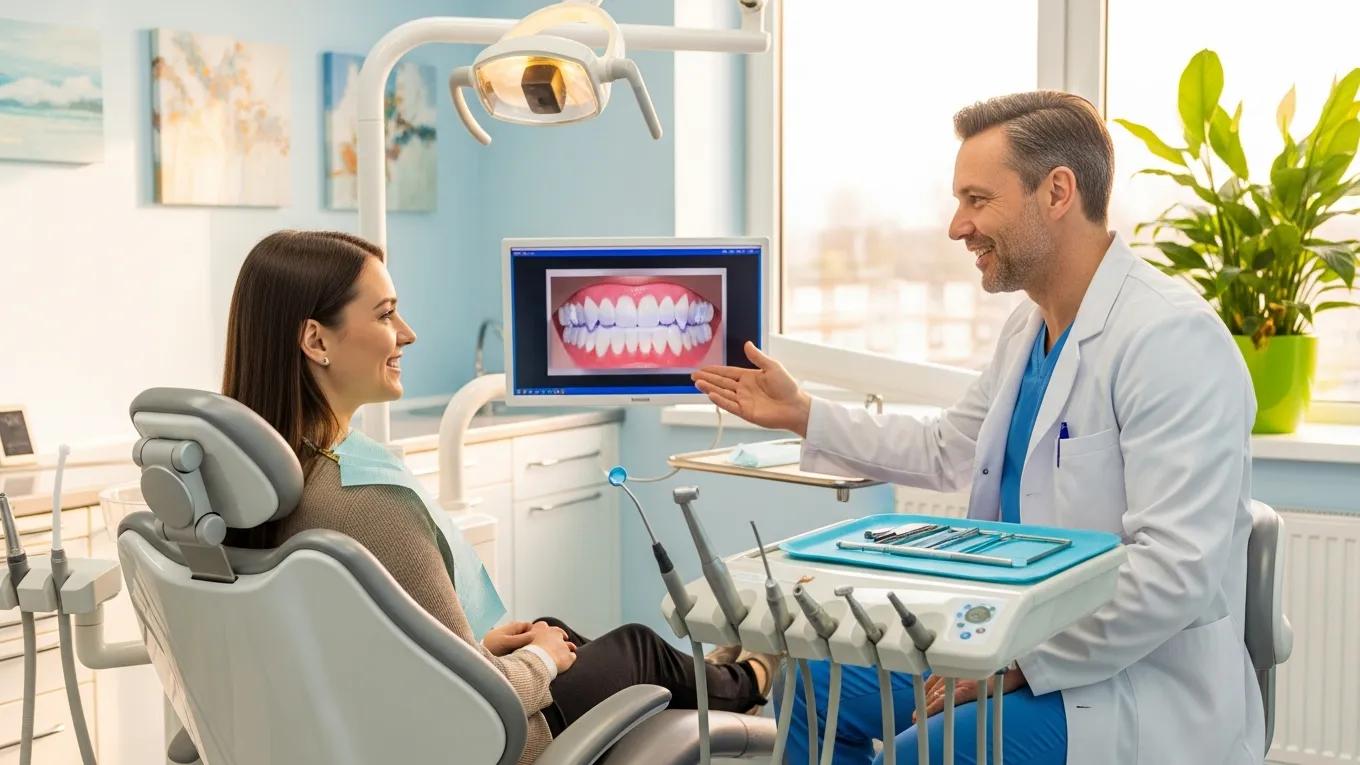 happy-patient-consulting-with-a-cosmetic-dentist-in-a-modern-dental-clinic
